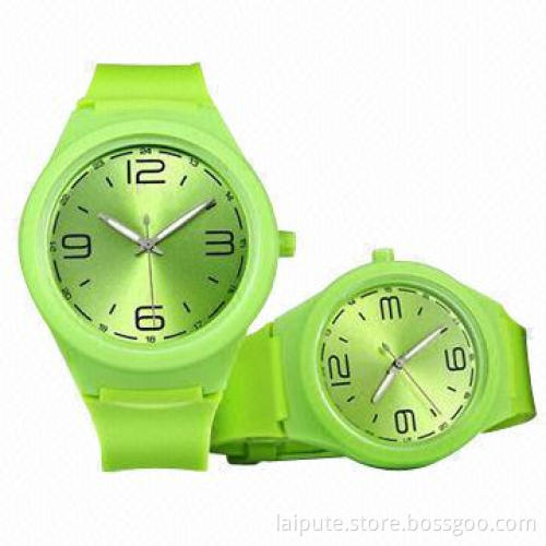 Top New Big Size America Design Unisex Square Colorful Gift Silicone Watch